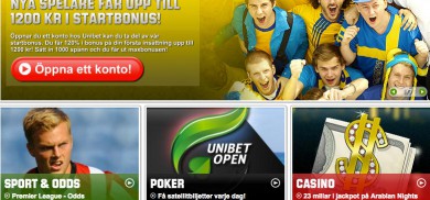Unibet spelsite