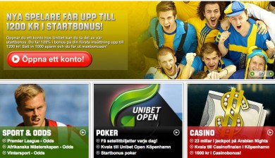 Unibet spelsite